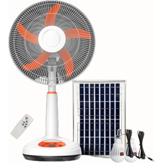 Drumstone New 16 Inch Fan Height Adjustable Solar Panel Re