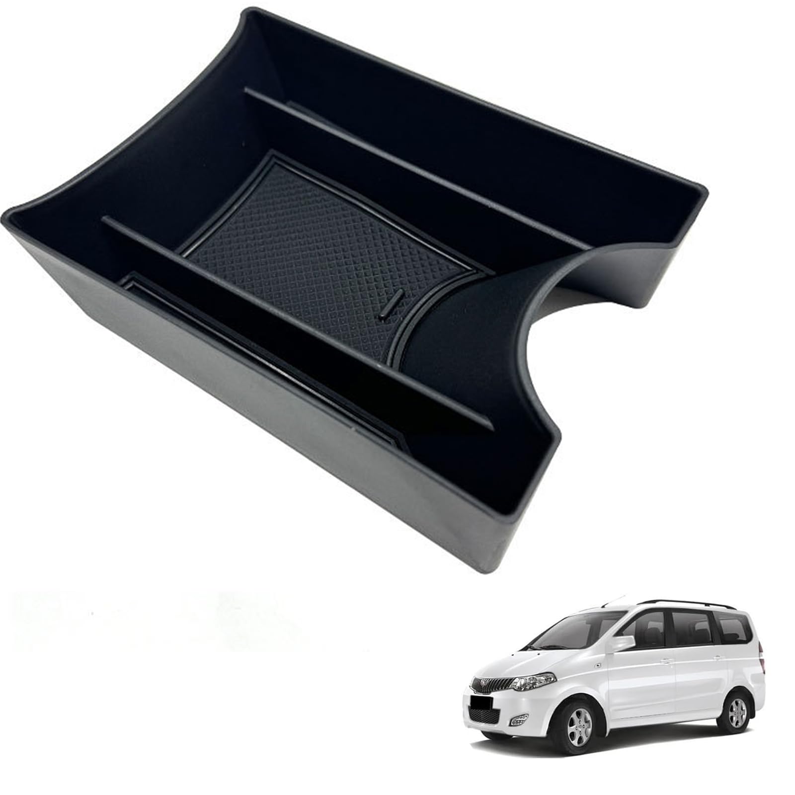 Xiciki Kompatibel mit V-W UP GTI/Sea-t MII/Skod-a Citigo 2013-2023 Mittelkonsole Organizer Aufbewahrungsbox, Multifunktionaler Aufbewahrungsbox Kompatibel mit V-W UP Zubehör