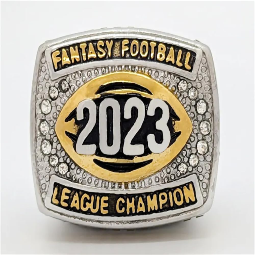 Kuseli 2023-2024 Fantasy Football Champiosnhip Ring FFL League Championship Ring for Fan's Souvenir Gift (11,Without Box)