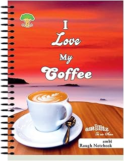 amblitz Rough Spiral Notebook 500 Pages Pack of 3 A4 Size Single Line Ruled Student Practice Notebook Cheap Notebook