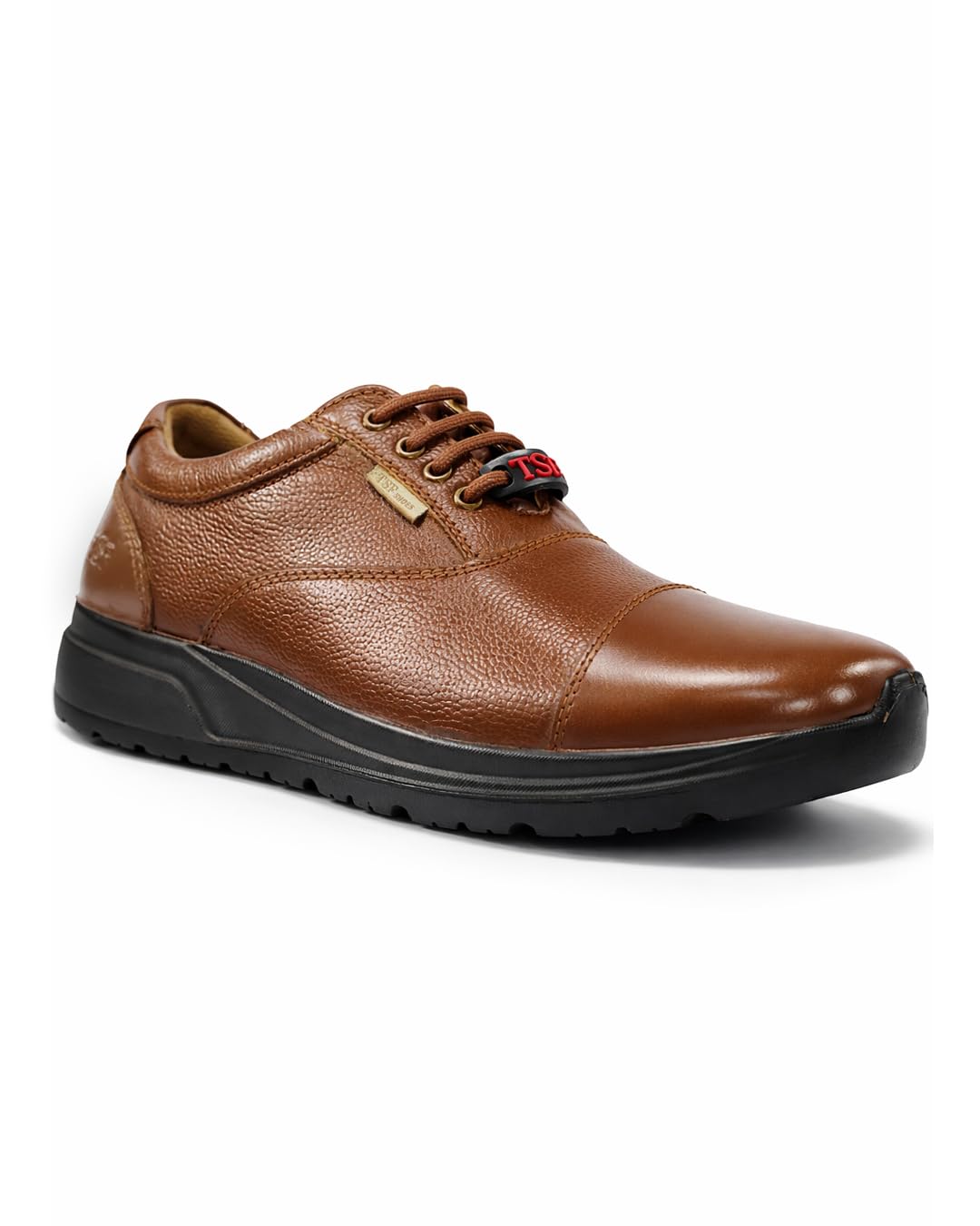 Police Tan Leather Shoes for Men | Official Uniform Duty Shoes | Slip Resistant Sole | Lace-Up Comfort Fit-image-26