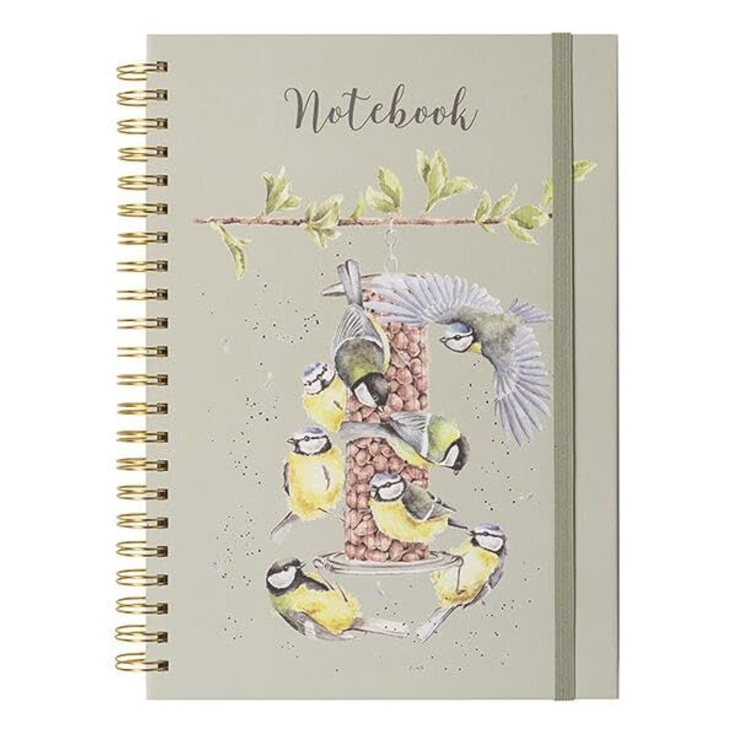Wrendale Designs by Hannah Dale - Bon Appetit Illustrated Spiral Bound Lined Notebook - A4, Green