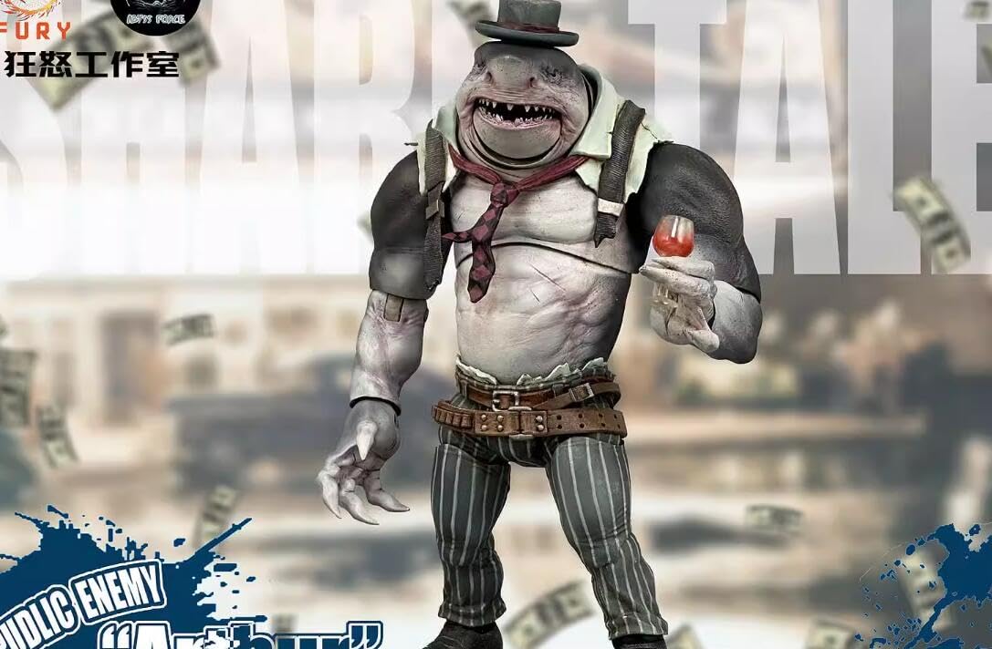 Amazon | [AC]Fury Toys 深淵パワー シリーズ サメ人 8インチ