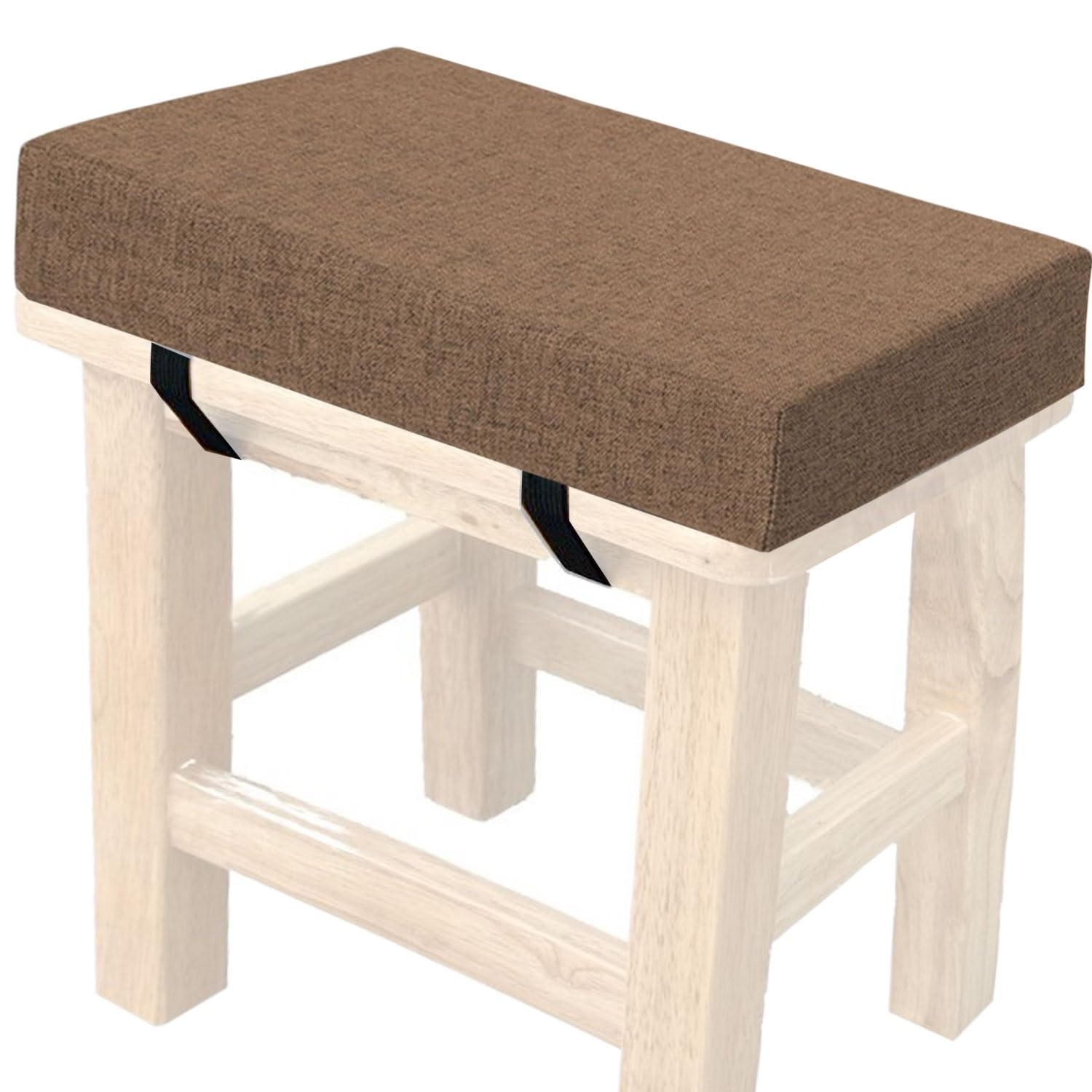 HKJGNH Memory Foam Square Seat Cushion3/5/8cm Thick,35/40/45/50cm Rectangular Stool Cushion,Anti - Slip, Seat Cushion seat Pads Dining Chairs with Removable Cover for Kitchen Bar Chairs(@7,30x40x5cm)