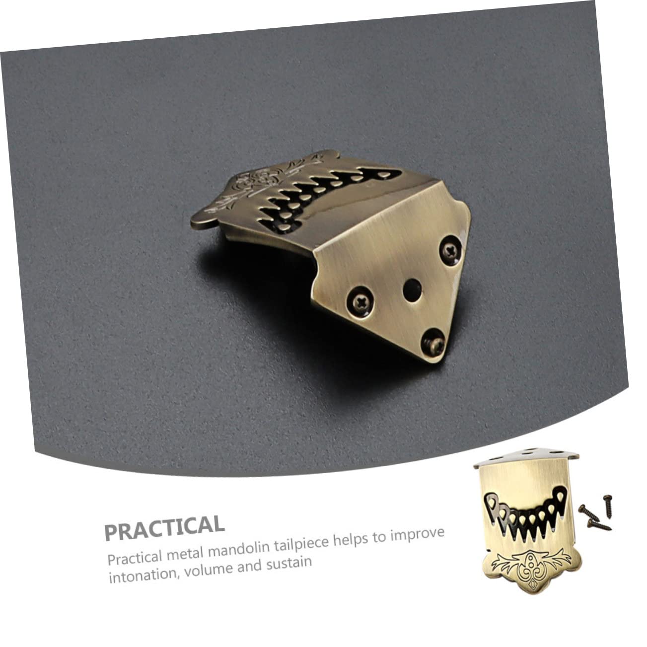 TOYANDONA 3stücke Mandolinen Tailpiece Aus Metall Mit Dekorativem Federdesign Saitiger Saitenhalter Für Mandoline Langlebig Und Stabil Perfektes Zubehör Für Musiker Und