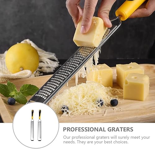Miniatura 5 de Happyyami 4 Pcs Cheese Cheese Grater Dicer Truffle Slicer Kitchen Grater Cheese Planer Food Grater Citrus Grater Garlic Peeler Lemon to Rotate