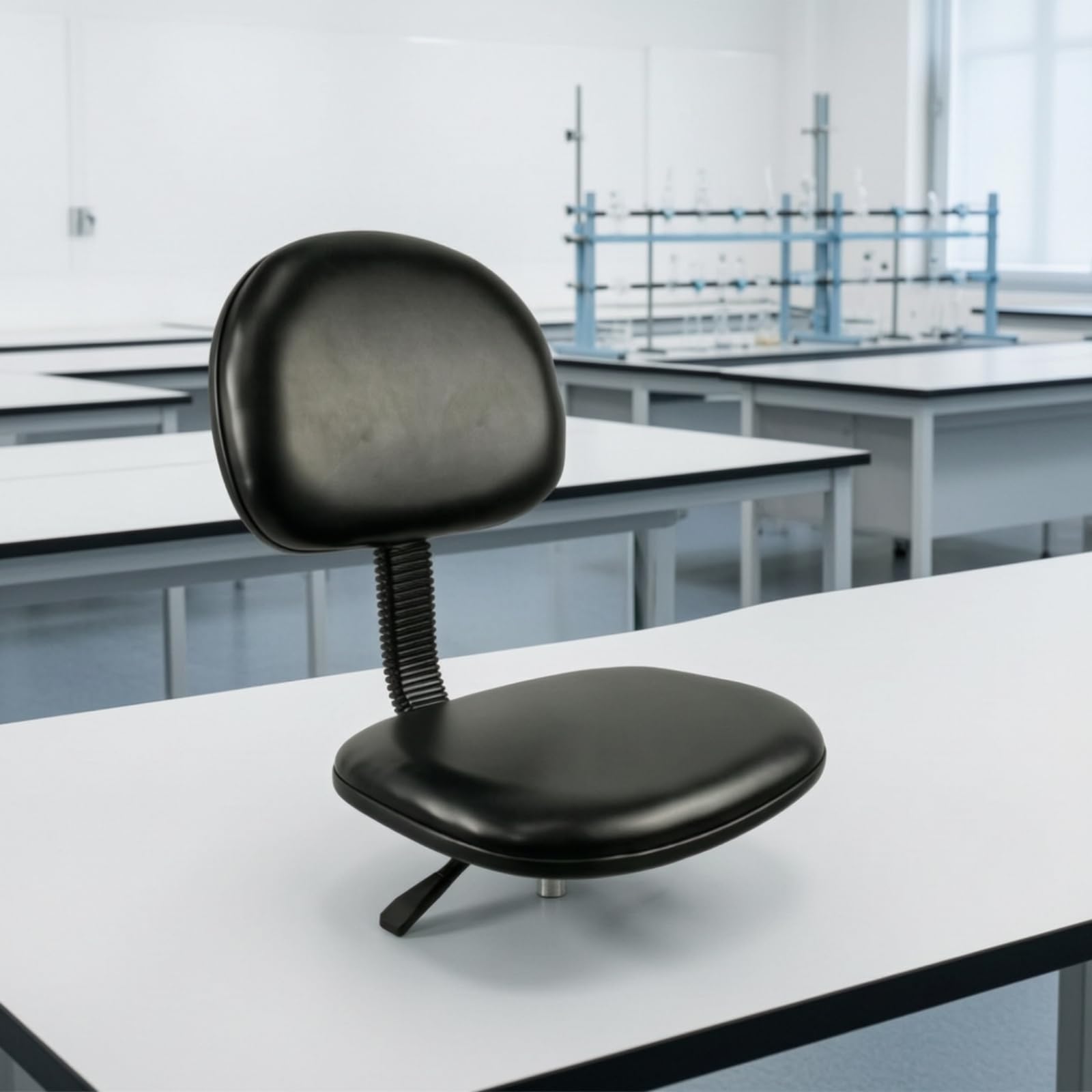 Arbeitsdrehstuhl antistatisch Arbeitsstuhl mit rückenlehne höhenverstellbar Laborstuhl für Labor