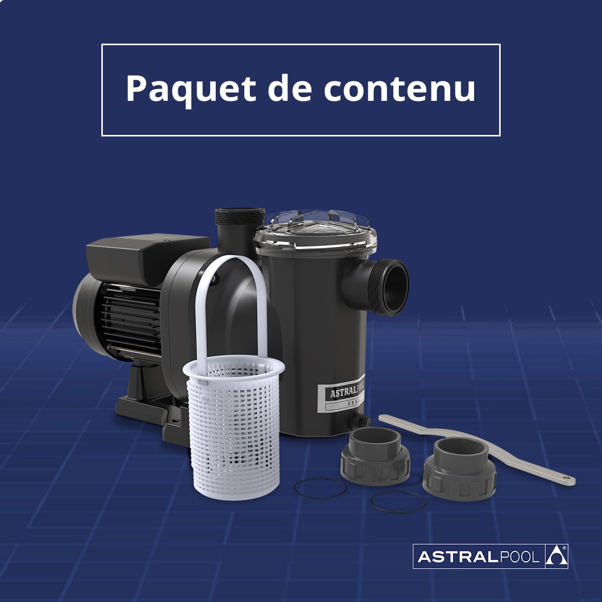 Sena piscine astral poolpumpe 16 m ³/h 230 v