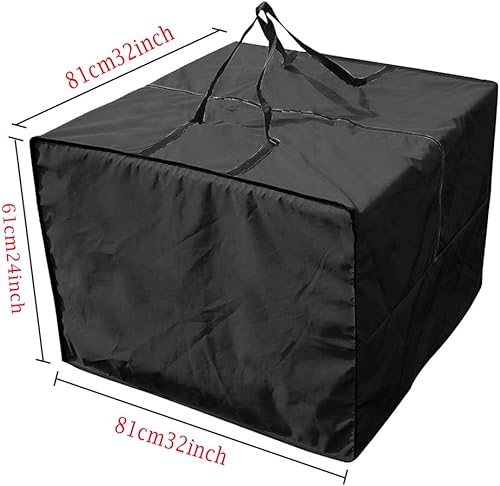 Miniatura 2 de Zulux Bolsa de almacenamiento para cojines para exteriores, duradera bolsa de cojín de patio 210D, bolsa de almacenamiento de cojín de jardín con