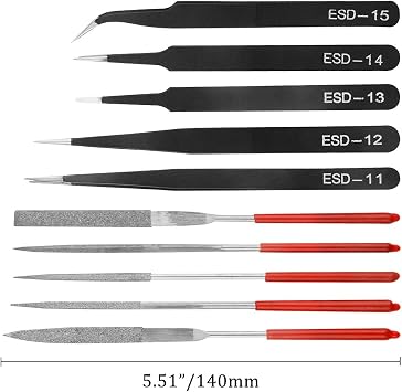 41Pcs Modeler Basic Tools Craft Set Compatible with Gundam Model Tools Kit with Plastic Box Hobby Model Assemble Building Repairing and Fixing DIY Craft Kit