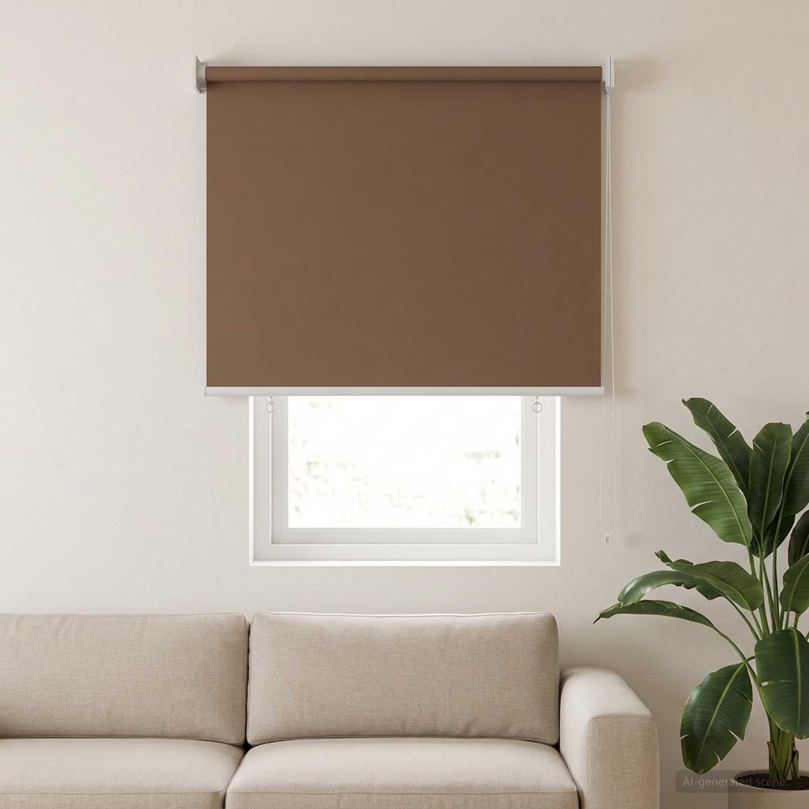 Tenda avvolgibile con coulisse laterale, 60 x 140 cm, protezione | Perfetto per veranda e soggiorno: protezione da sguardi indiscreti regolabile e filtro antiriflesso per un facile montaggio a