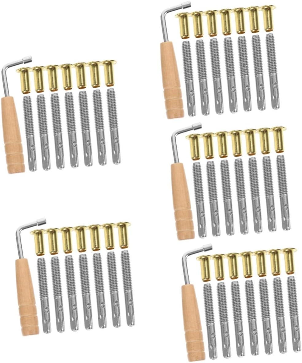 5sets Lyre Tuning Wrench Harp Tuning Key Spanner Pin Nail Lyre Harp Accessories Professional Part Fixing Tool Fine Polishing Craftsmanship