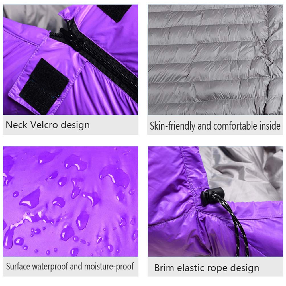 RSTJ-Sjap Doppelschlafsack Fr Paare, Outdoor-Camping Fr Erwachsene,  Ultraleichter Schlafsack Mit Dicken Daunen Und Entendaunen Im Winter,Blau :  Amazon.de: Sport & Freizeit