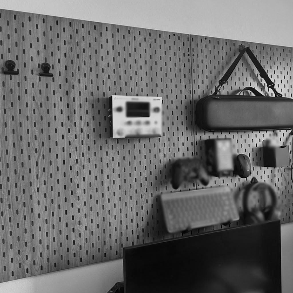 4er-Set Garagen Werkzeugaufbewahrungs Pegboard, Gaming Zimmer Ausrüstungsregal, Wandmontage(D)