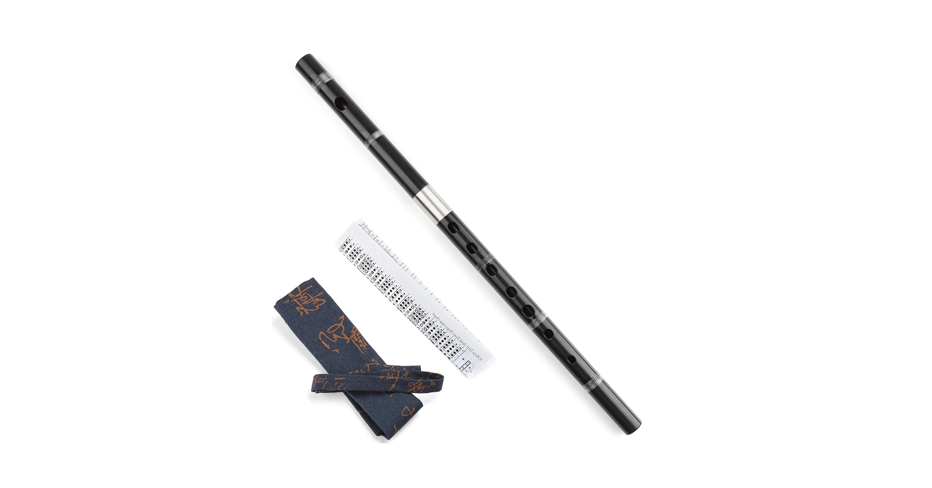 管楽器・吹奏楽器 TAICHIWoodstone New Vintage Antique Amazon.com: Plastic Black Japanese Shinobue Flute 7 Hon Two