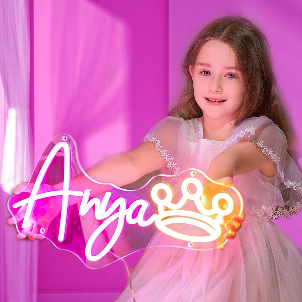 Custom Neon Sign Personalized Neon Light Sign Customizable Led for Wall Decor Bedroom Wedding Birthday Party Name Gift Bar Game Room Home Shop