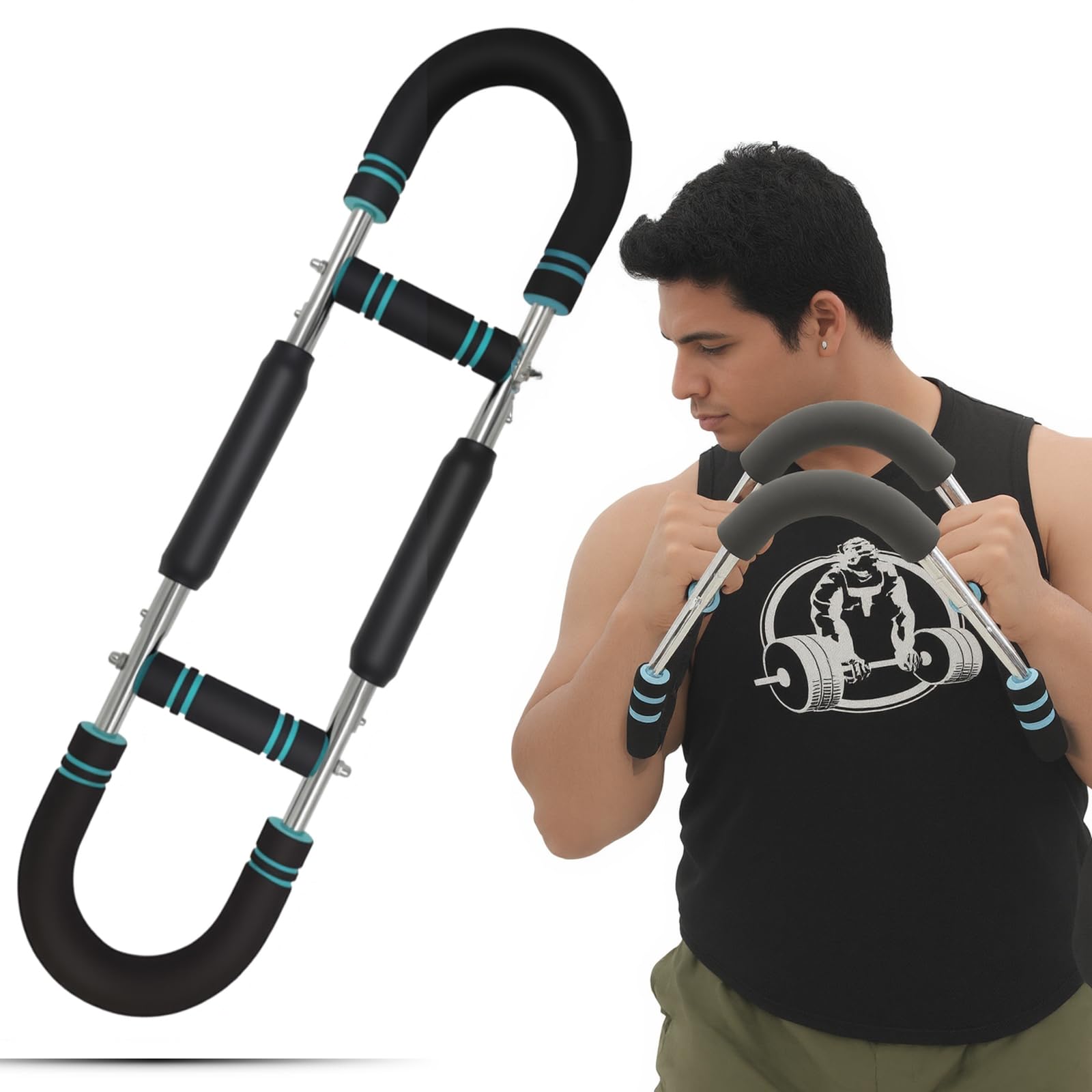 Twister Arm Trainer, 65-120lb Adjustable Chest Workout Equipment, Arm Trainer, Twister Arm Trainer, Portable Power Twister Bar, Detachable Design Fitness Anywhere