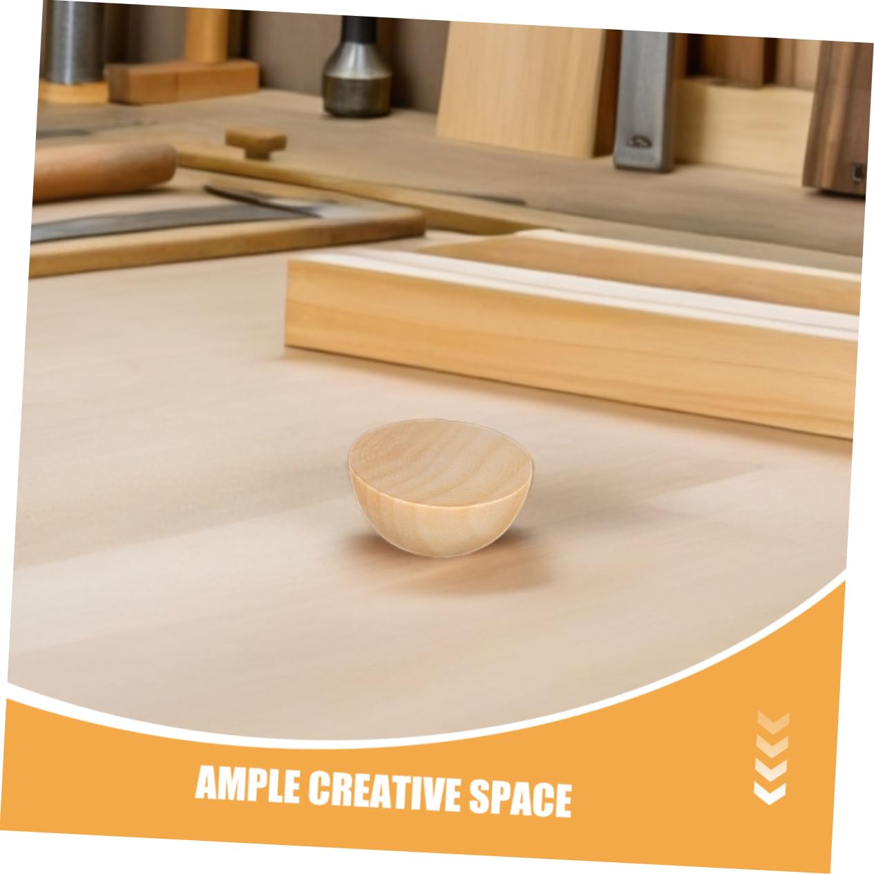 SHINEOFI 300 Piezas Media Bola De Madera De Cuentas Semicirculares De Madera Sin Terminar Para Manualidades Adornos De Navidad Decoración Del Hogar Diy Proyectos