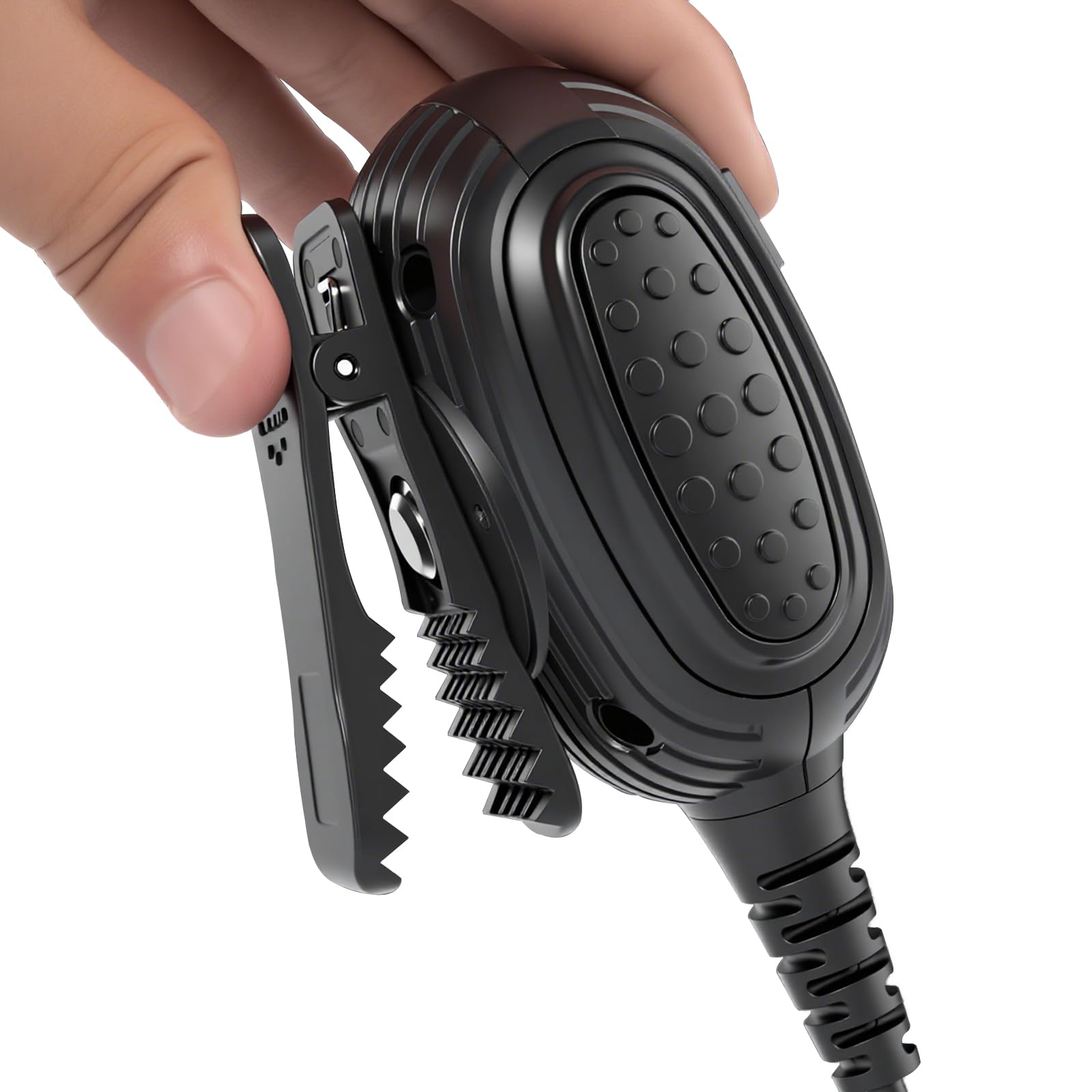 HYS 2.5mm 1-Pin Hombro Micrófono Altavoz Compatible con Motorola TLKR-T60 T61 T62 T80 T81 T82 T-92 H2O T80 Extreme Walkie Talkie (BX023)
