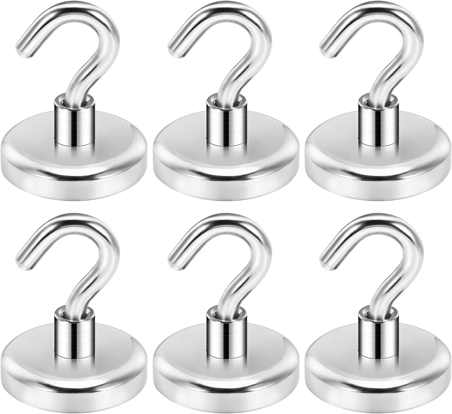 VSKIZ - Lot De 10 Crochets Magnétiques Extra Puissants - Portée 18kg