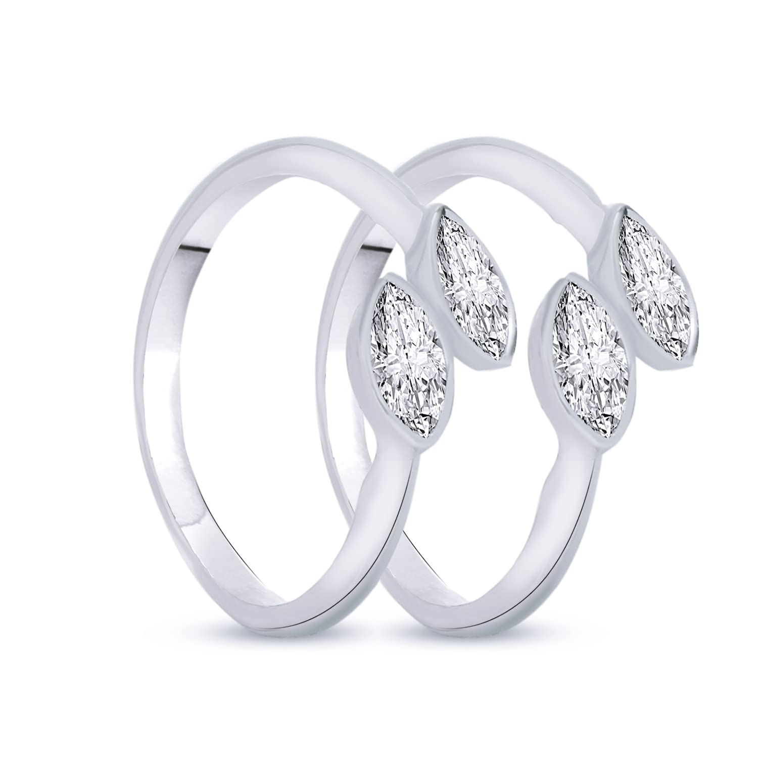 NEMICHAND JEWELS 925 Sterling Silver CZ Stone Toe Rings For Women (Free Size) (Toe Ring 1) (B09J3XT5G6) Amazon Price History, Amazon Price Tracker