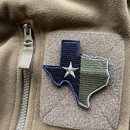 Die-Cut Tactical Texas Patch - Olive Drab