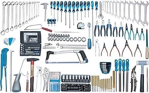 GEDORE S 1007 Mechanic's Tool Set – Kit de herramientas manuales integral de 179 piezas – Perfecto para reparaciones automotrices – Grado