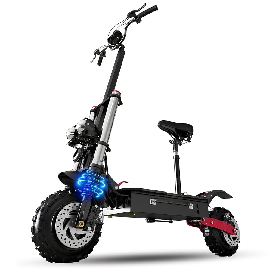 AJOOSOS X60 Electric Scooter with Seat, 6000W Dual Motor
