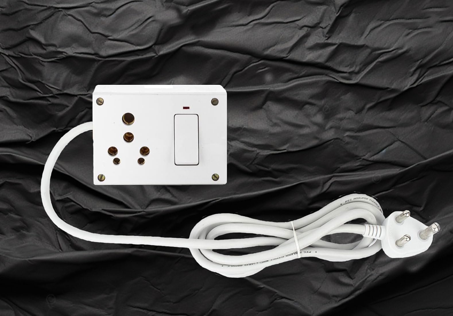 Tia Crafts Multipurpose 6A & 16A Power Plug Extension Board for Heavy Duty appliances | Individual 16Amp Switch Button | 1.5 mm 3 Core Long Copper Wire - 3 Meter Cable-image-38