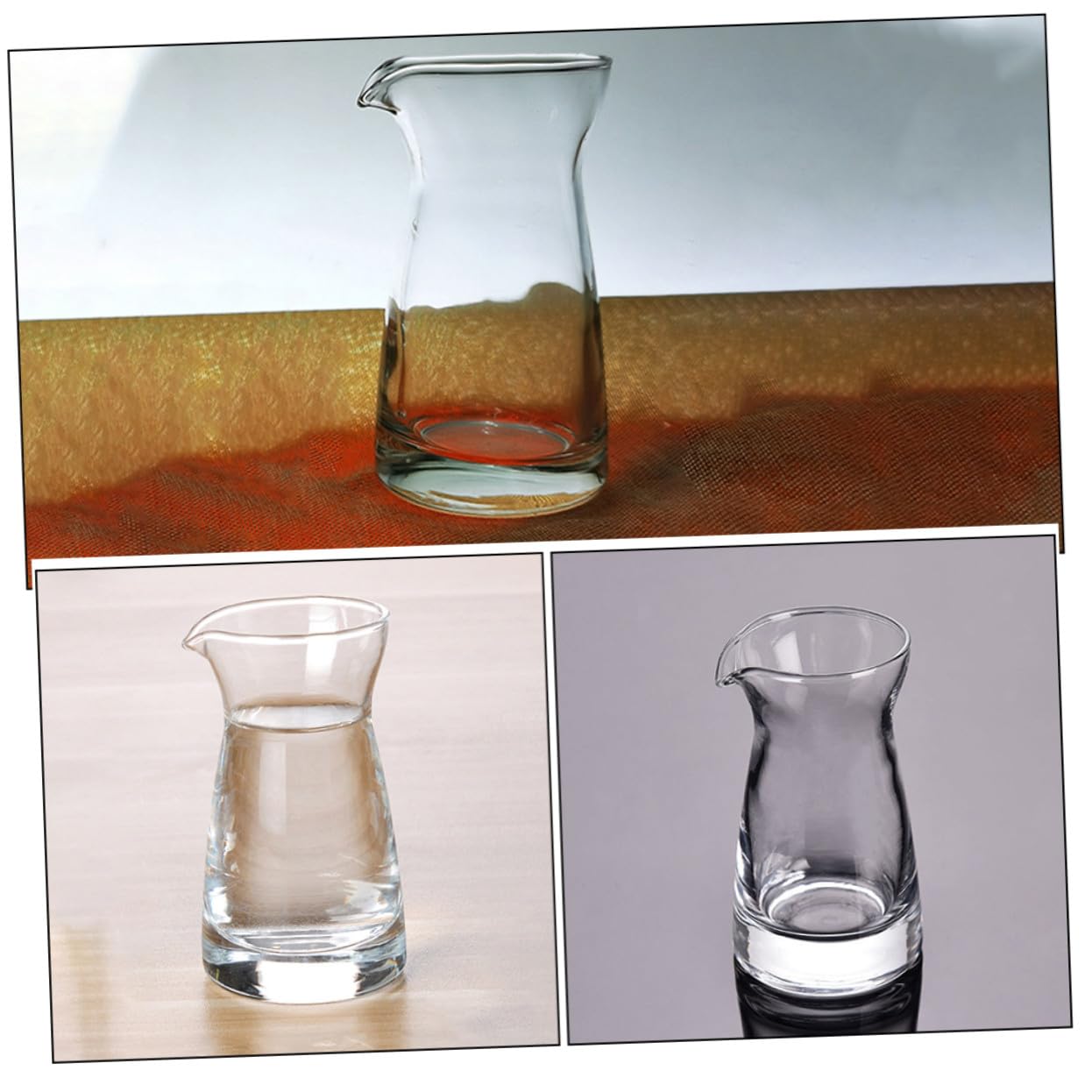 Ipetboom 6 Stück Glas Milchkännchen 80ml Elegantes Design Lebensmittelecht zur Aufbewahrung und Qualitätserhaltung für Zuhause und Catering