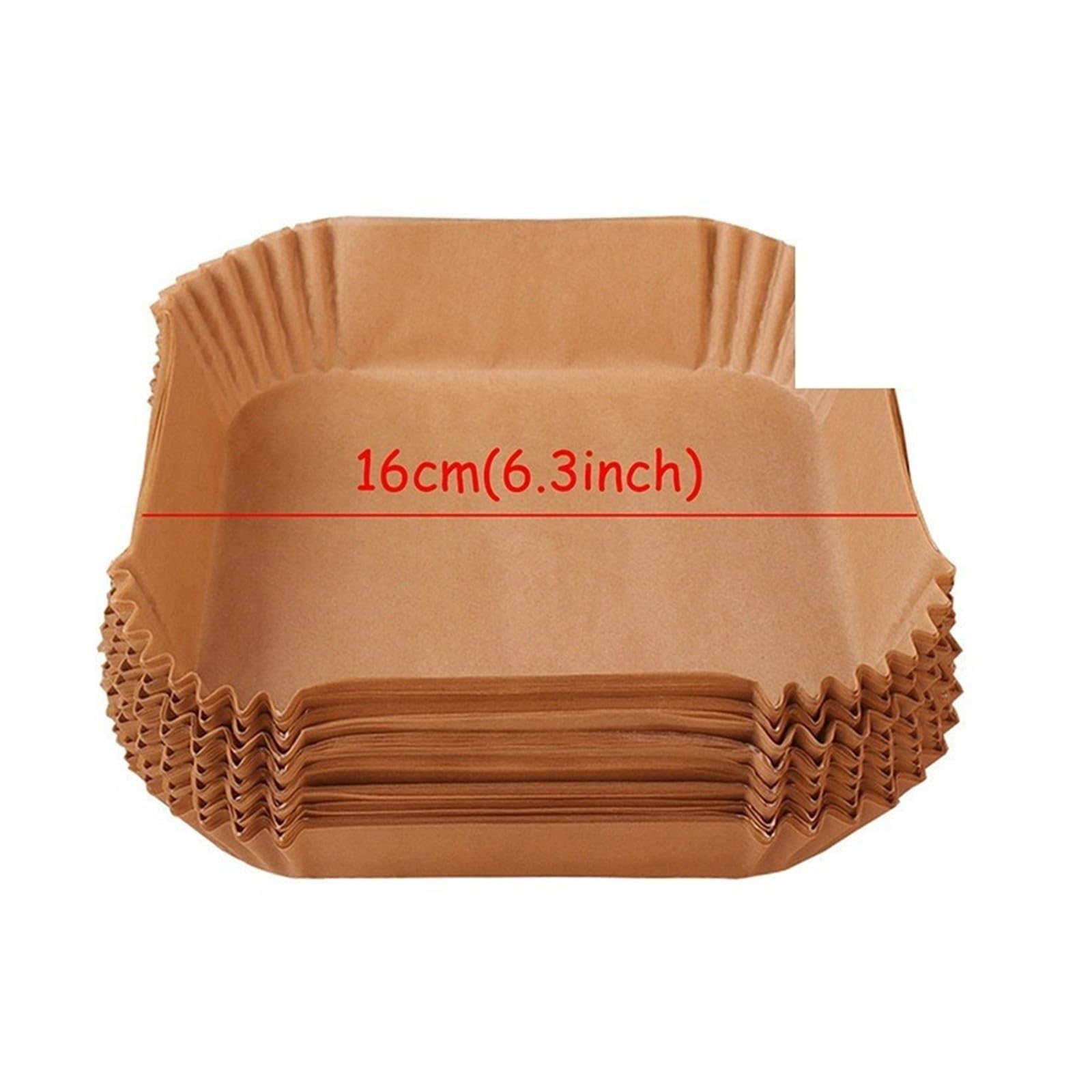 Vassoi di Carta for friggitrice ad Aria Stampi for Carta da Forno for friggitrice ad Aria(100PCS Square)