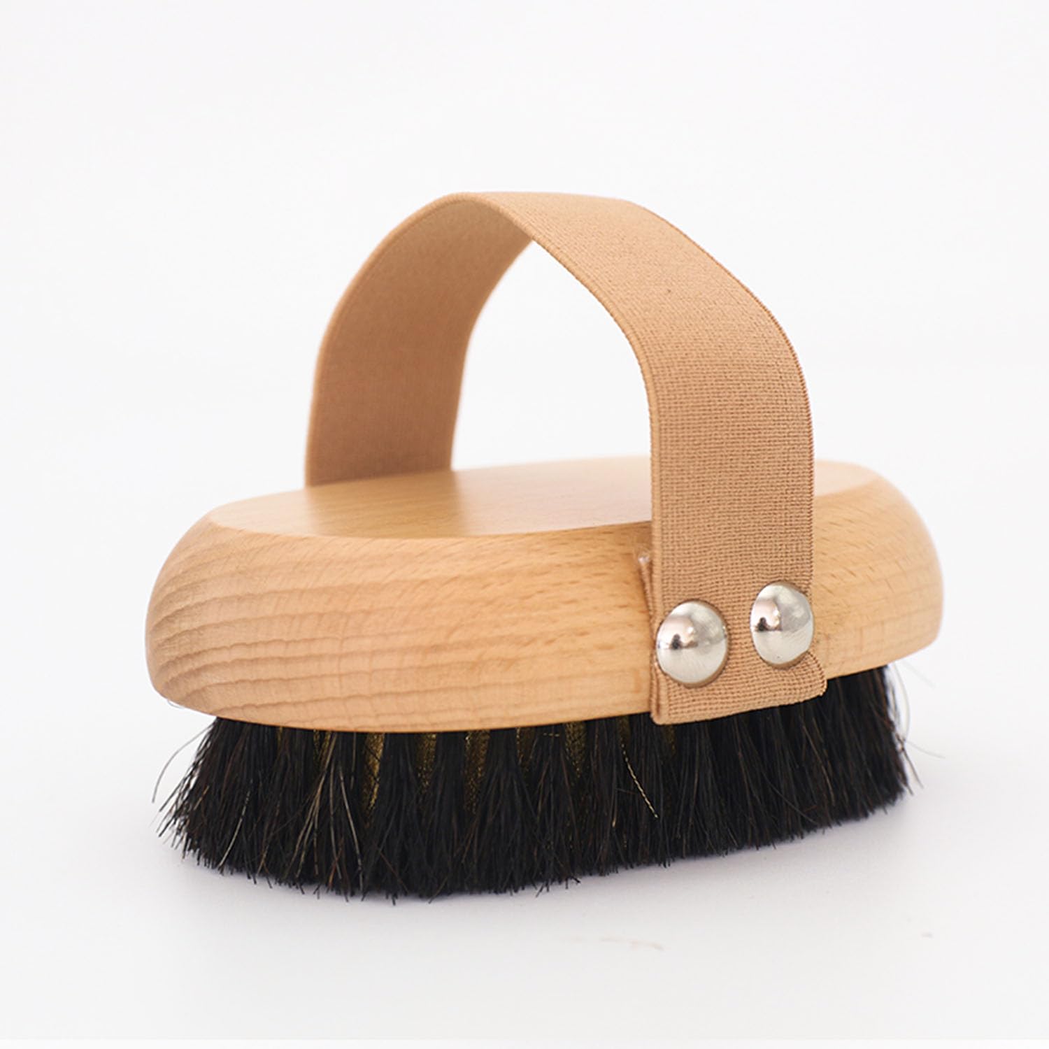 OWIIZI Cepillo corporal de cepillado seco de cobre con cerdas suaves de cobre cargado de iones, exfoliante de madera antideslizante, exfoliante corporal de masaje