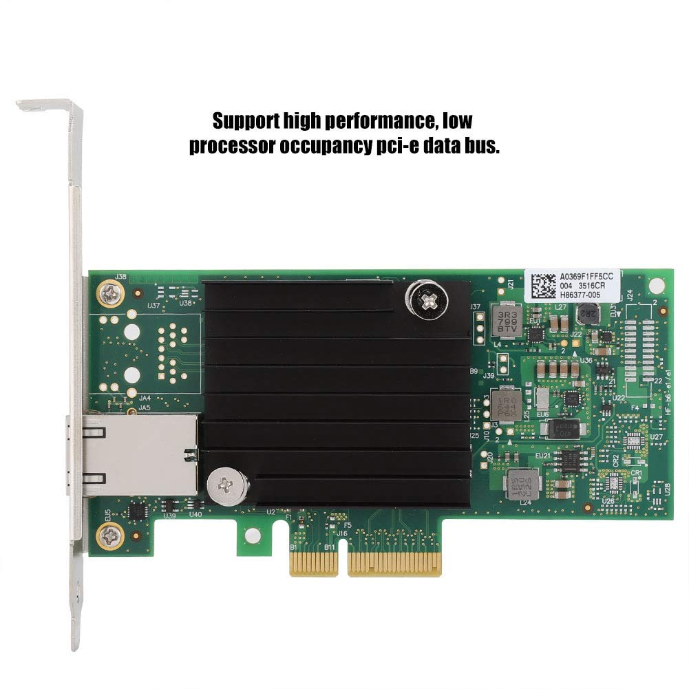 Carte Ethernet 10Gigabit, pour Puce de Contrôle Principale Intel X550-T1 Carte Adaptateur Réseau Serveur Ethernet 10Gigabit 10G PCI-E