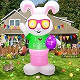 🐰 Ausgezeichnetes Design: Die aufblasbare Innendekoration erstrahlt in der Osternacht und macht die festliche Atmosphäre intensiver. Die aufblasbare Außendekoration verfügt über einen leistungsstarken Motor, sodass sie innerhalb kurzer Zeit ihre maximale Höhe erreichen kann.