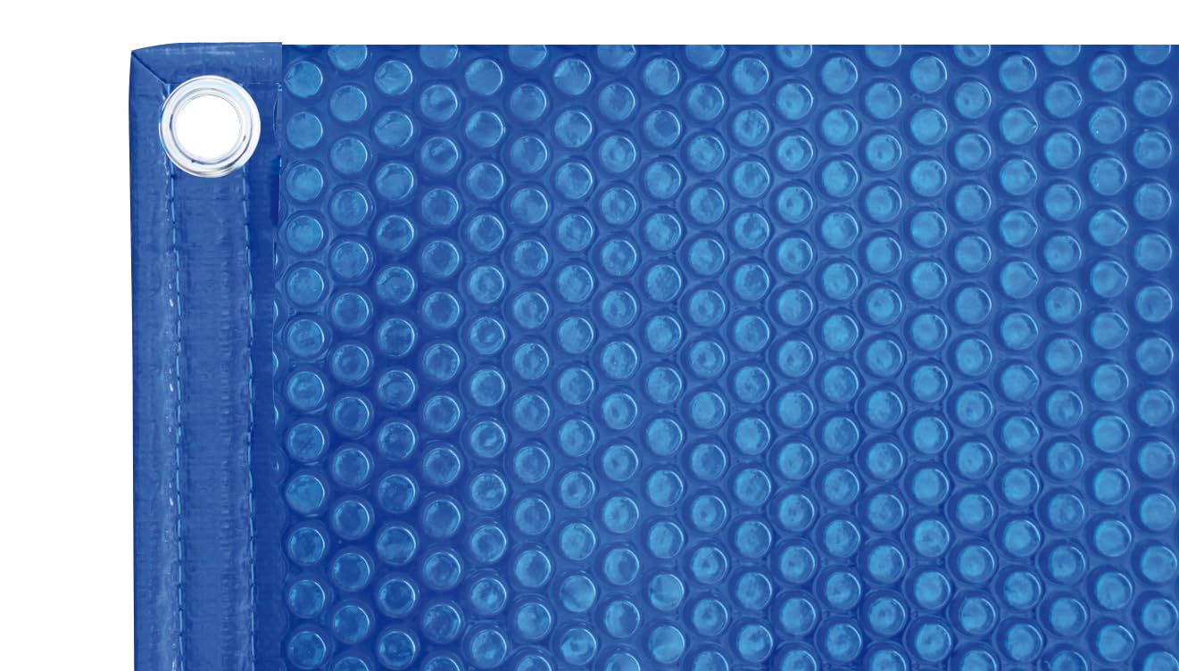 Bâche Solaire Premium 800x400 cm, Rectangulaire, Bordée Largeurs, 400 Microns, Bleu, Couverture Piscine, 8x4m, Polyéthylène à Bulles, EDG Premium