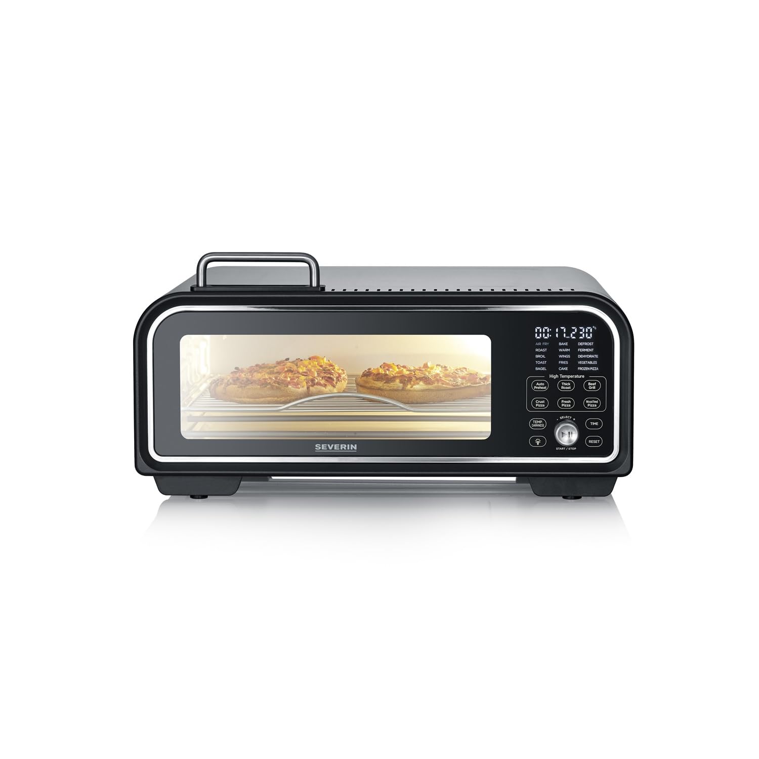 Forno Per Pizza Severin - Pg8575 - Pietra Per Pizza Diametro 29 Cm - Capacit? 18 L - 2000 W