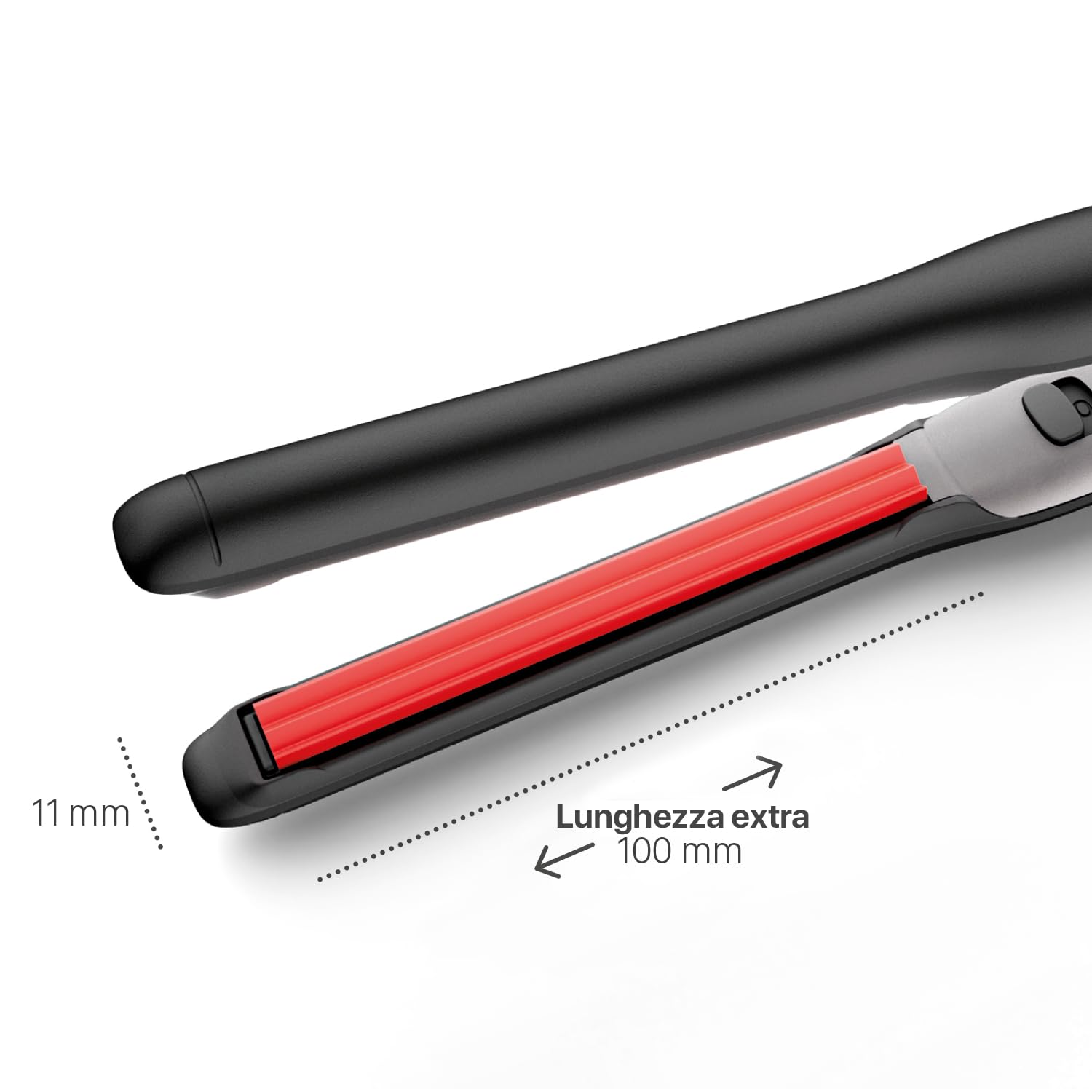 Valera, Swiss'X Volumissima, Piastra Frisé, Piastra Professionale in Ceramica, Controllo Elettronico della Temperatura, Puntali Termoisolanti, Pulsante On/Off, Cavo Girevole 3 m, 230°C, Nera