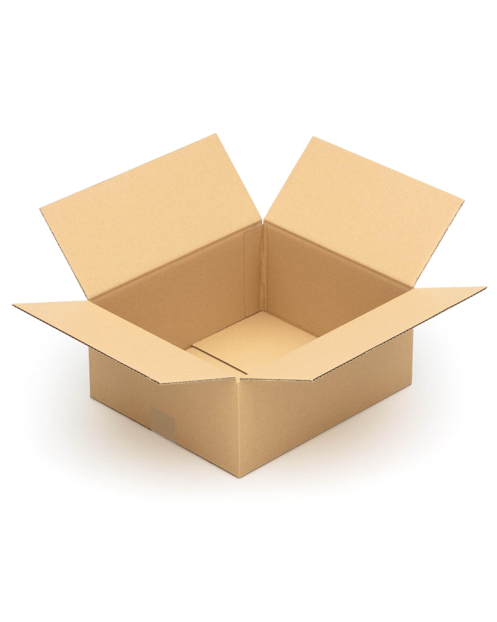 KK Verpackungen Versandkartons 350 x 300 x 150 mm Braun 1-wellig (Außenmaß 356 x 306 x 160 mm) | 25 Stück, Faltkartons Kartons geeignet für Versand als DHL Paket DPD Hermes GLS Paketklasse M (KK131)