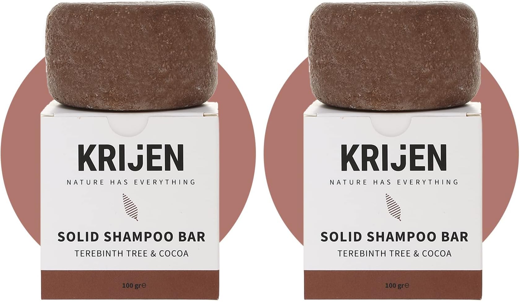 Krijen Kakao & Bıttım(MENENGİÇ) Katı Şampuan 100gr (2 paketi)
