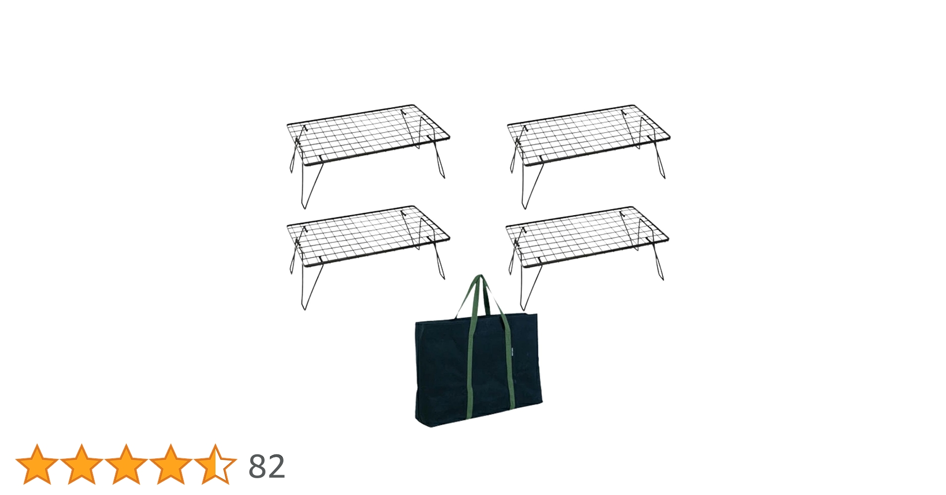 Amazon.co.jp: ユニフレーム フィールドラック スチール ブラック 4枚