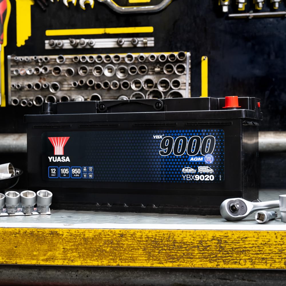 Yuasa YBX9020 12V 105Ah 950CCA AGM Start-Stopp Plus Autobatterie