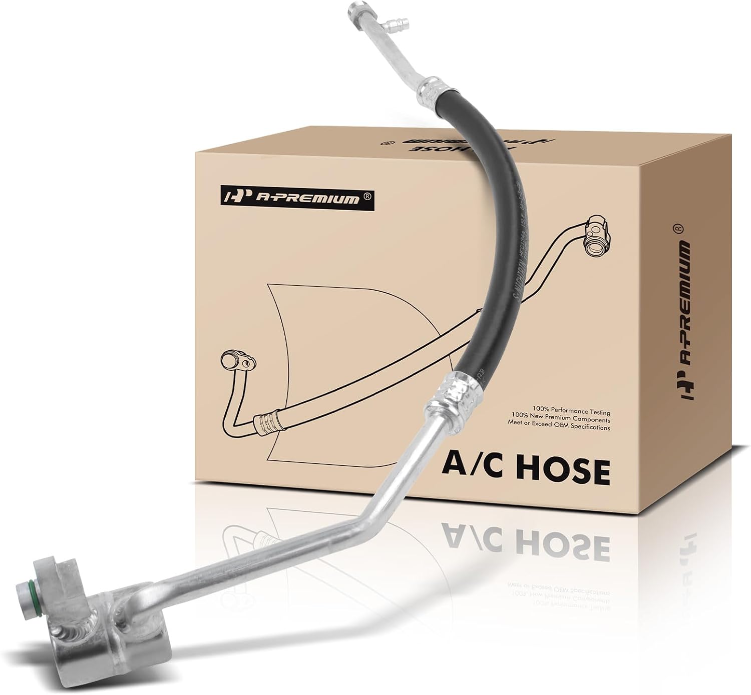 A-Premium A/C Suction Line Hose Assembly Compatible with Infiniti I30 2000-2001 3.0L, Nissan Maxima 2000-2001 3.0L, Compressor to Evap