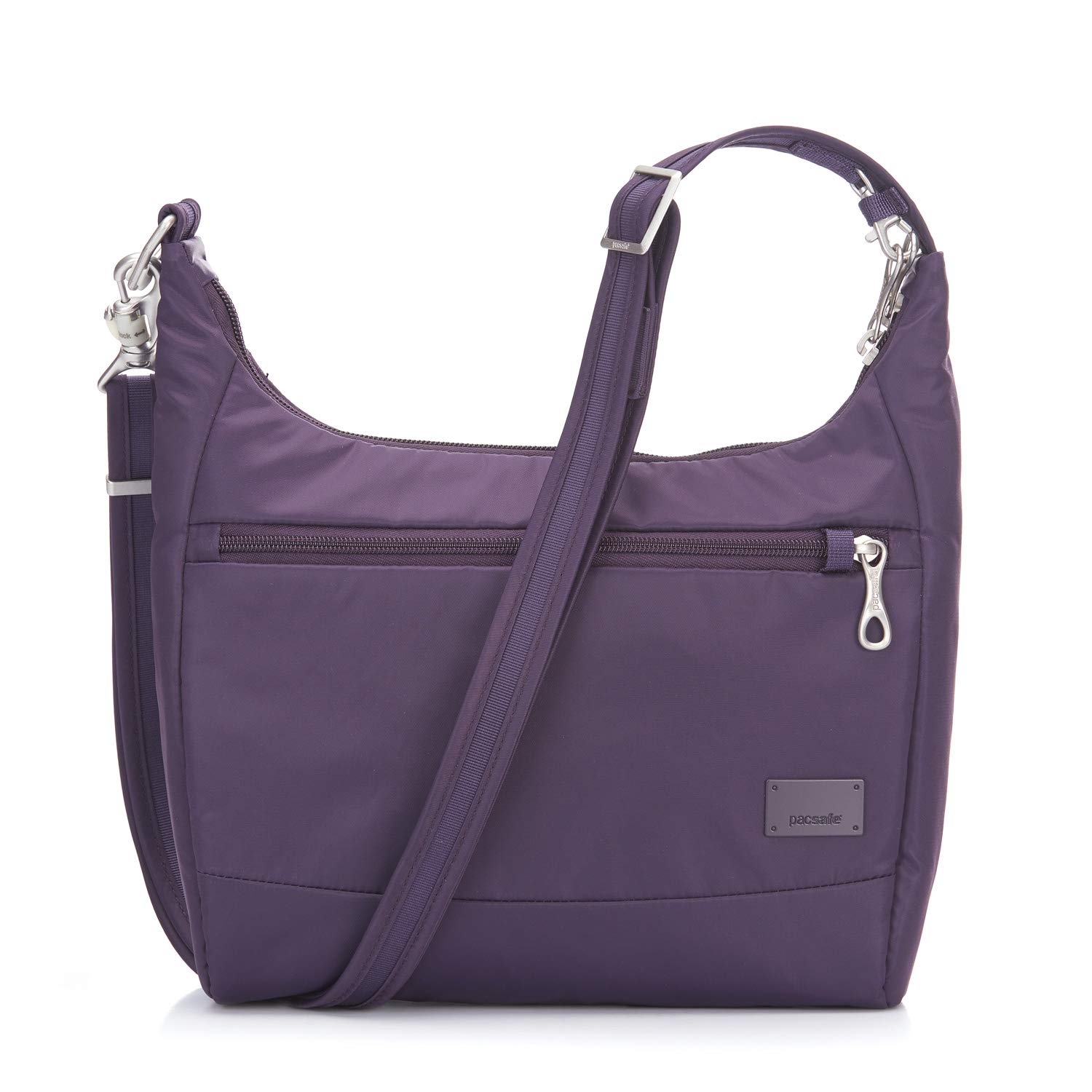 Pacsafe Citysafe CS100 Anti-theft Travel Handbag - Mulberry Travel Cross-Body Bag, MULBERRY