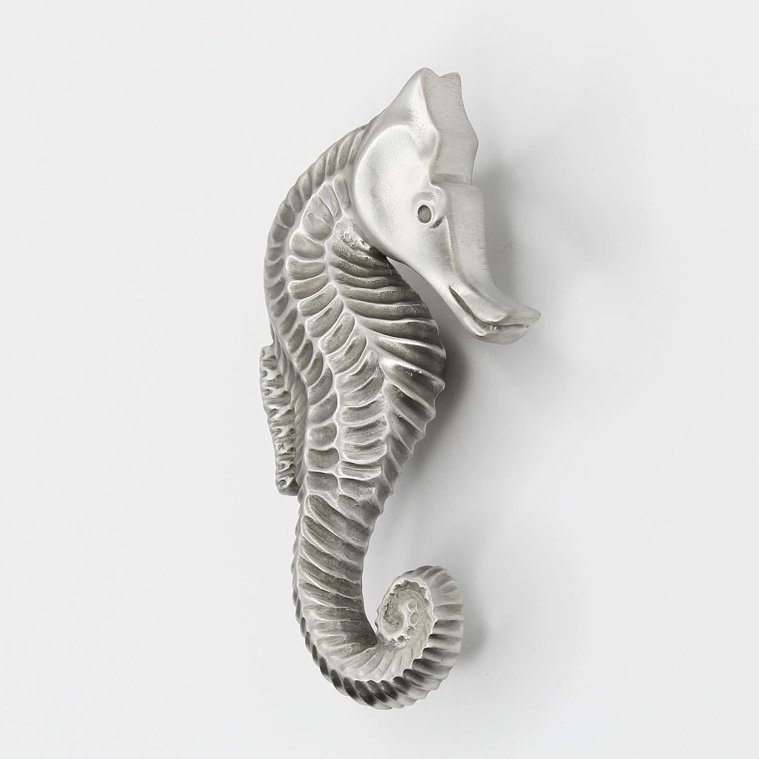 Seahorse Cabinet Knob (Right Facing, Medium) | Artist Pewter Collection| Kitchen, Bedroom, Living Room, Bathroom Cabinets and Drawers Hardware