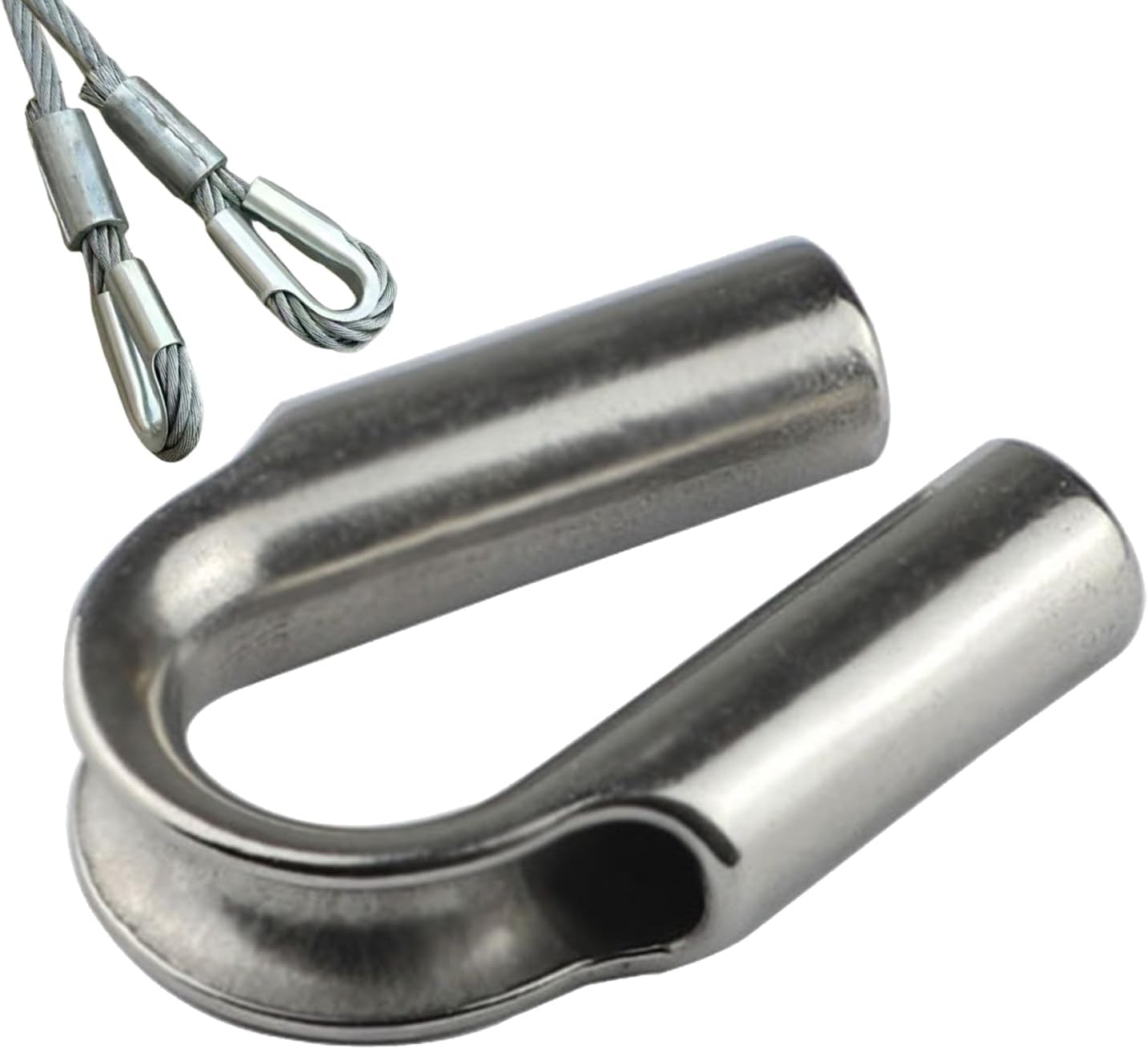 Wire Rope Cable Thimbles,Stainless Steel Thimble - Safety Thimble for Wire Rope Cable, Rigging, Racking Tool