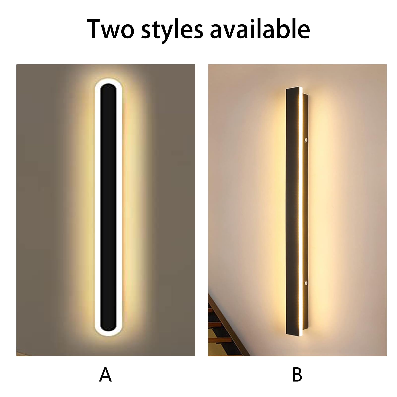 RGB zewnętrzna lampa ścienna IP65 wodoodporny kinkiet ogrodowy LED z pilotem zdalnego sterowania i ściemnianiem długa listwa aluminiowa konstrukcja do wewnątrz na zewnątrz imprez i spotkań