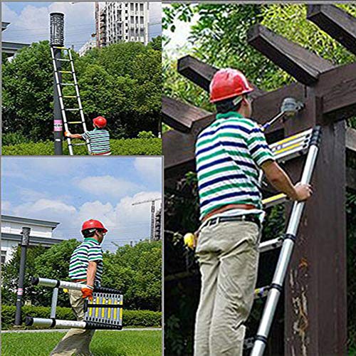 Aluminum Telescoping Extension Ladder Telescopic Ladder Multi Purpose Ladder, 330 Pound Capacity (8.5 Feet)