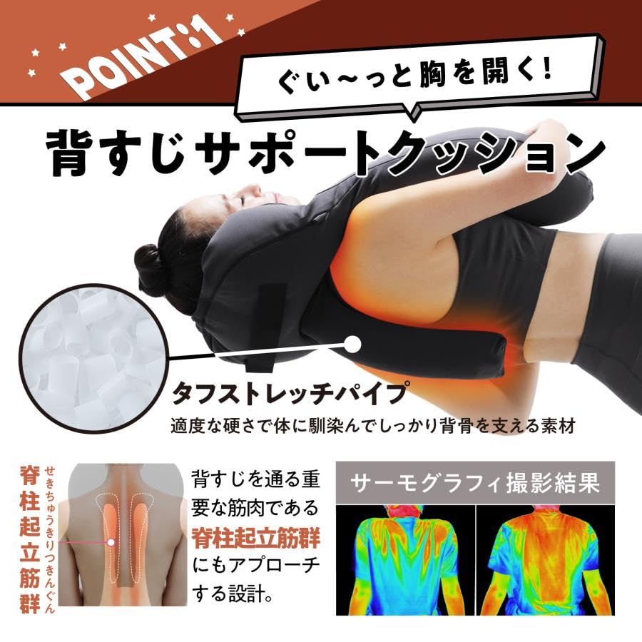 Amazon.co.jp: [RAKUNA][ラクナ]肩甲骨はがしピロー 胸をひらく枕