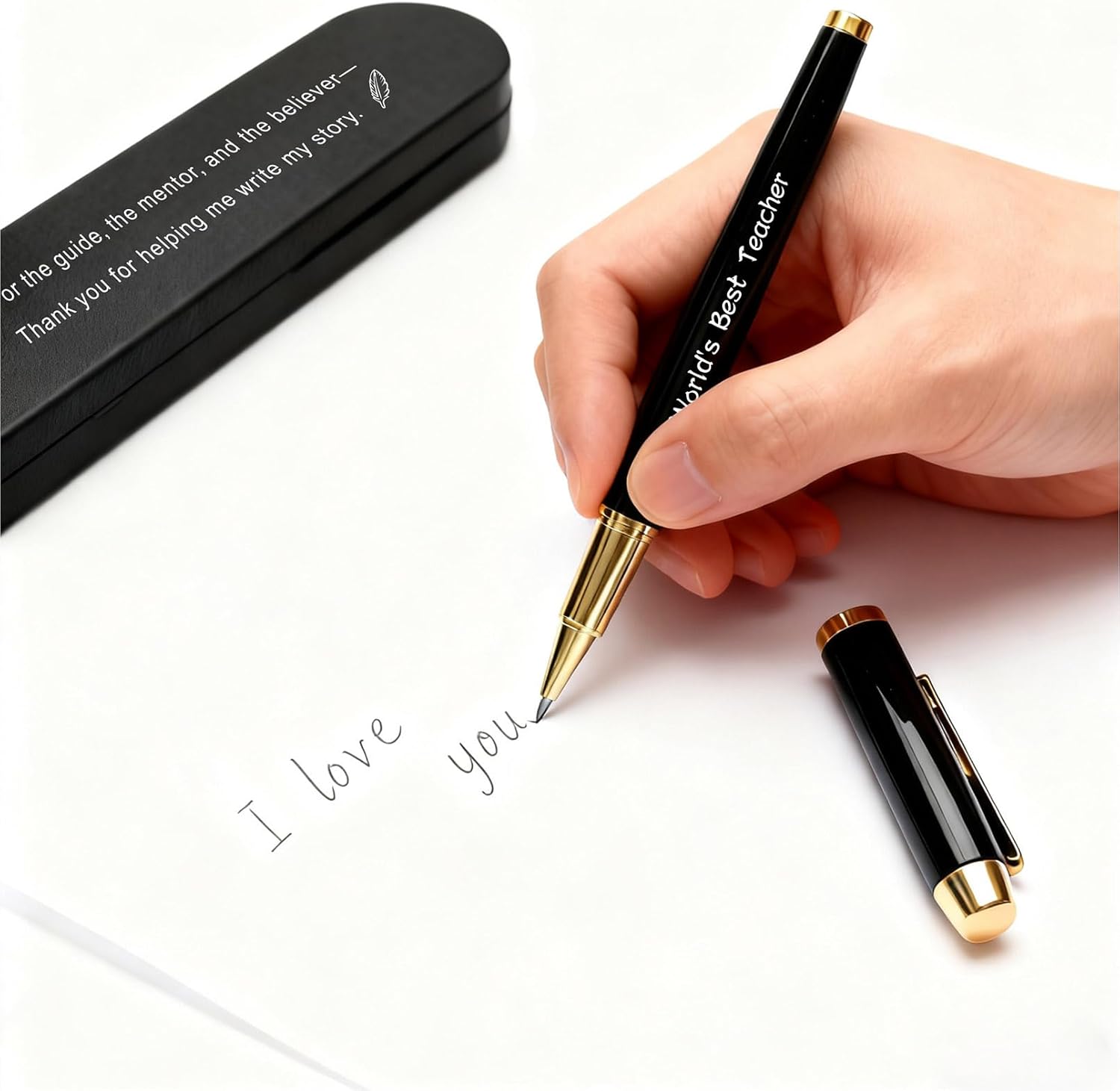 Teacher Gift Pen - Thank You Teachers Gel Pen, Appreciation Gift for Mentors with Inspirational Quote - Image 4