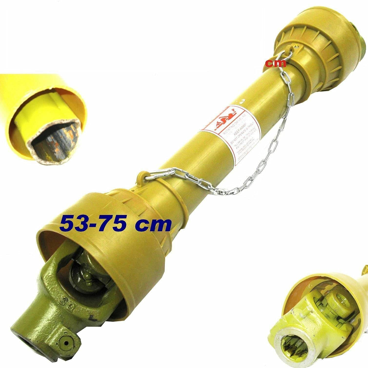 Zapfwelle Kardanwelle Traktor Gelenkwelle mit Schutz 55-75cm